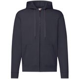 Fruit Of The Loom Navy Zippered Hoodie Classic Cene