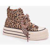 EVENTO Women's Sneakers With Ribbon And Zipper On Platform Panther Mavara | shoptok.hr