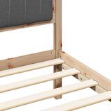  Okvir za krevet Tamno siva 200 x 200 cm tkanina | shoptok.hr