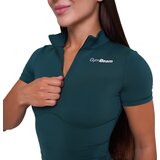 GymBeam ženska majica Ignite Cropped Dark Green 92191