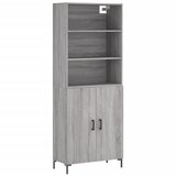 Maison Chic Visoka Komoda - Predalnik siva sonoma 69,5x34x180 cm inženirski les, (21719265) Cene