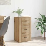 vidaXL Strani šal artisan hrast 40 x 33 x 70 cm Konstruiran les | Shoptok.si
