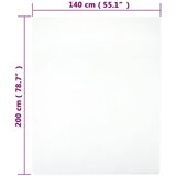  Plahta s gumicom od žerseja bijela 140x200 cm pamučna | Eponuda.ba