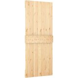  Drsna vrata s kompletom vodil 85x210 cm trdna borovina, (20999135) | Shoptok.si