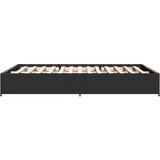  Okvir za krevet crni 140x190 cm konstruirano drvo i metal | shoptok.hr