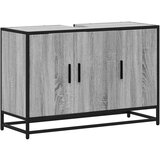vidaXL Kopalniška omarica siva sonoma 90x33x60 cm inženirski les, (22067660) | Shoptok.si