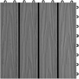  Pločice za decking 11 pcs Sivi 30 x 30 cm Drvoplastična smjesa | shoptok.hr