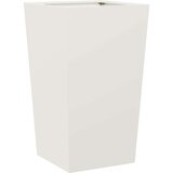 vidaXL Vrtno korito 2 kosa bela 45x45x75 cm jeklo | Shoptok.si