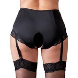 Cottelli Plus Size - Spodnji del z naramnicami (črn) - 4XL | Shoptok.si