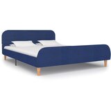 Maison Chic Posteljni okvir - Dvoposteljna postelja - Zakonska postelja modro blago 140x200 cm-J14749, (21770690) | Shoptok.si