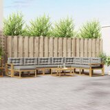  Set vanjskih sofa 9 kom. Bijela i svjetlosiva | shoptok.hr