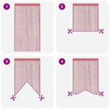  Zavjese od špage 2 kom. ružičaste 100x250 cm | shoptok.hr