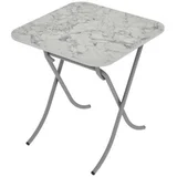 ALESTA Sto sklopiv 60x60 beli mermer