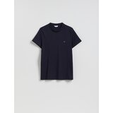 Reserved Pamučna majica slim fit - mornarsko plava | shoptok.hr