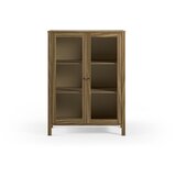 Marckeric Vitrina od masivnog bora u prirodnoj boji 90x120x40 cm Alessandra – | shoptok.hr