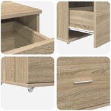  Ormar s ladicama s kotačem Sonoma hrast 55 x 45 x 31 cm | shoptok.hr