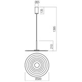  Redo 01-3046 - LED luster na sajli LAKE LED/13W/230V CRI 90 Ø 50 cm zelena | Eponuda.com