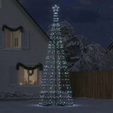 vidaXL Osvetljena novoletna jelka stožec 1534 LED hladno bela 503 cm | Shoptok.si