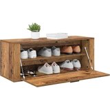 vidaXL Ormar za cipele Staro drvo 100 x 35 x 38 cm Konstruirano drvo | shoptok.hr