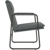  Ležaljka tamnosiva 55 x 64 x 80 cm od tkanine - Tamno siva 1 | shoptok.hr