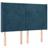 Krevet box spring s madracem LED tamnoplavi 140x190 cm baršun - Tamno plava 140 x 190 cm Gladak dizajn | shoptok.hr