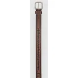 Thorn Embossed Leather Pas brown