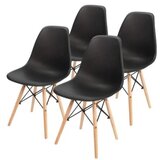  Aurora 25-KS006SET Set plastičnih trpezarijskih stolica 4 kom crna | Eponuda.com