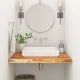 vidaXL Kupaonska radna ploča 60x60x2,5 cm četvrtasta od drva bagrema | shoptok.hr