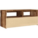 vidaXL TV omarica z LED starinski les 90x35x40 cm inženirski les Cene