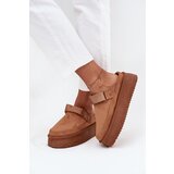 Boto Women's Snow Boots On Platform With Velcro Camel Jorielle | Shoptok.si