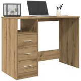 vidaXL Pisalna miza artisan hrast 102x76x50 cm inženirski les Cene