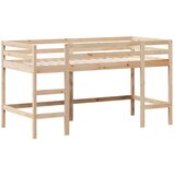 Krevet na kat s ljestvama i krovom 90x190 cm od borovine | shoptok.hr