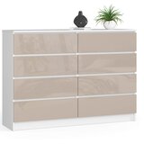AKORD KOMODA K140 8SZ CLP CAPPUCCINO GLOSS, (21703007) Cene