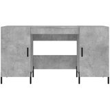  Radni stol boja betona 140 x 50 x 75 cm od konstruiranog drva | shoptok.hr