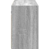 vidaXL Kopalniška stenska omarica siva sonoma 100x25x40 cm inž. les | Shoptok.si
