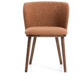 Kave Home Oblazinjen jedilni stol v barvi terakote Ciselia – | Shoptok.si