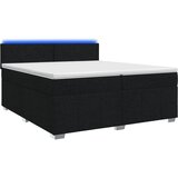  Boxspring krevet s madracem Crna 200 x 200 cm Tkanina | shoptok.hr