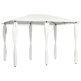 vidaXL Sjenica s navlakama za stupove 3 x 4 x 2,6 m krem 160 g/m² Cijene