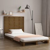  Zidno uzglavlje boja meda 146x3x91,5 cm masivna borovina | shoptok.hr