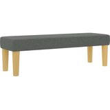 vidaXL Stranska postelja z vzmetnico in klopjo Temno siva 120x190 cm Tkanina | Shoptok.si