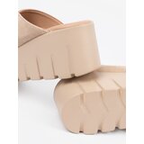 SEASTAR Women's suede wedge flip-flops beige | shoptok.hr