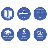 Westinghouse Retro Red kontaktni roštilj | shoptok.hr