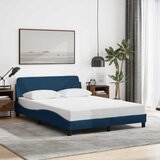  Okvir kreveta s uzglavljem Dover plavi 140x190 cm tkanine | shoptok.hr