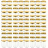  Staklenke za džem sa zlatnim poklopcima 96 kom 230 ml | shoptok.hr