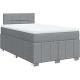 vidaXL Krevet s oprugama i madracem svjetlosivi 120x190 cm od tkanine | shoptok.hr