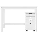 Set ormara za radne stolove 2 kom. Bijela Masivna borovina | shoptok.hr