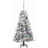 vidaXL Umjetno božićno drvce s nogom s stalakom Zelena 120 cm PE i PVC | shoptok.hr