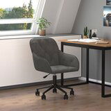 Maison Chic Vrtljiv pisarniški stol - računalniški stol temno siv žamet, (21784412) | Shoptok.si