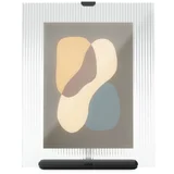 Črn steklen stoječ okvir 19x23 cm Flute –