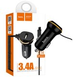 hoco. Auto punjač sa micro USB kabl, USB, 5 V/3.4 A, crna - Z14 single, micro USB, BK | Eponuda.ba